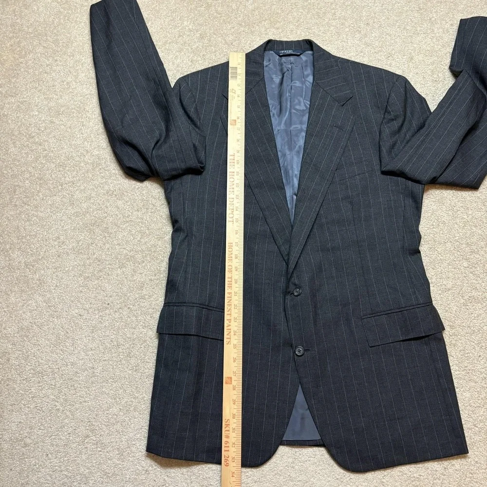Polo By Ralph Lauren Blazer Mens 42 Pinstripe Wool Sport Coat USA Neiman Marcus